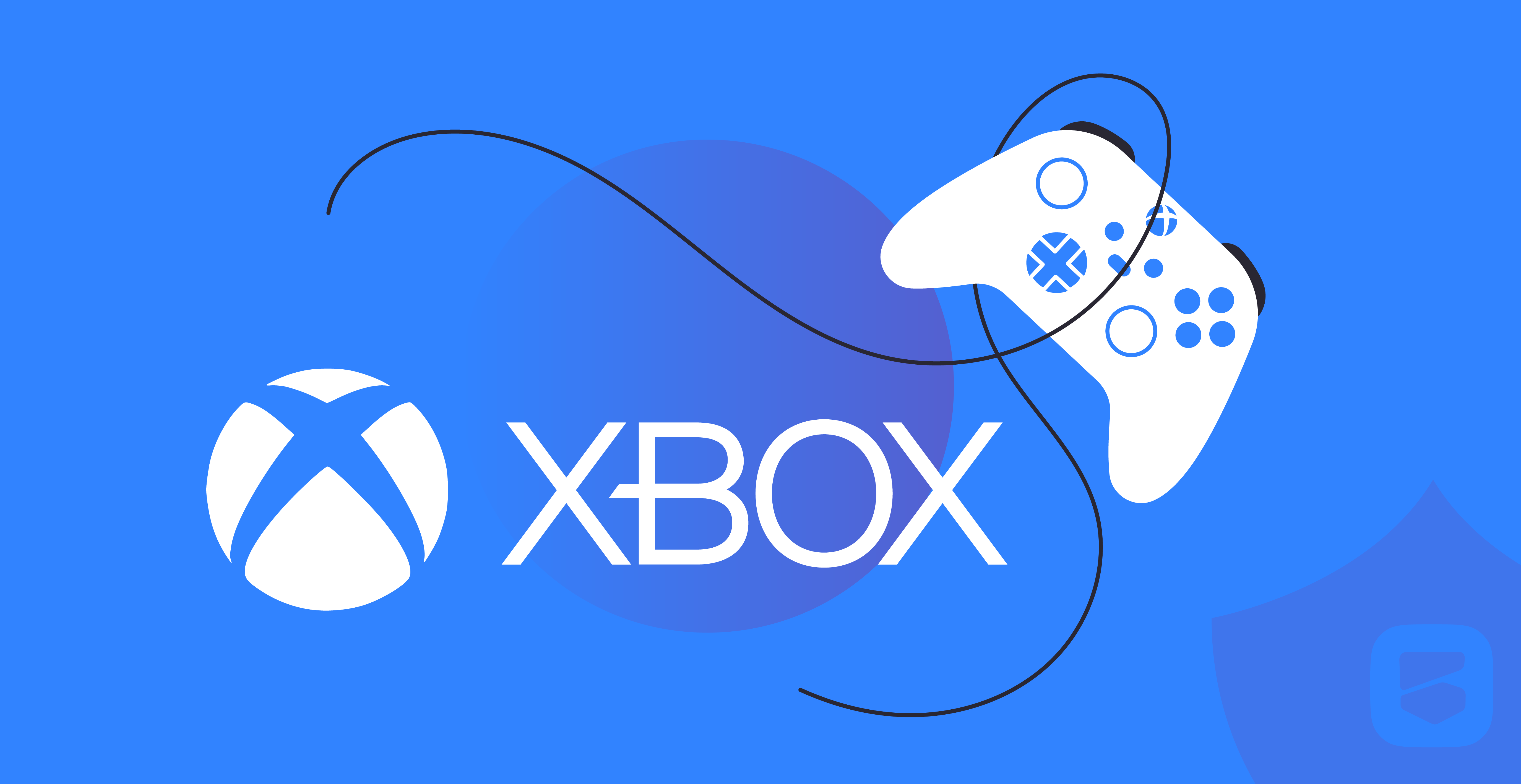 Логотип Xbox и геймпад